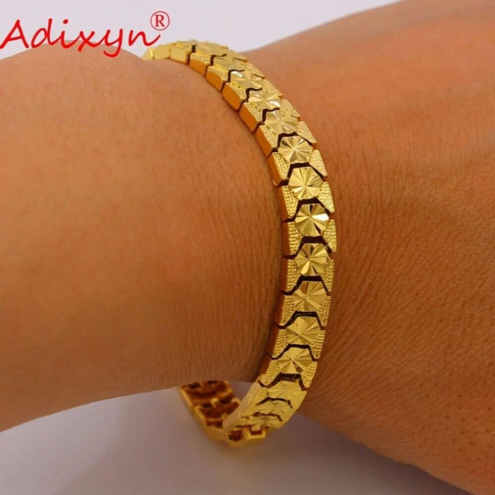 & Copper Dubai Bangles Hand Chain Jewelry Bracelet for Women/Men African/Ethiopian/Arab Gifs N050716