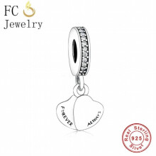 Šperky Fit Charm náramok 925 striebro navždy a vždy korálek pre výrobu ženy Valentine Berloque