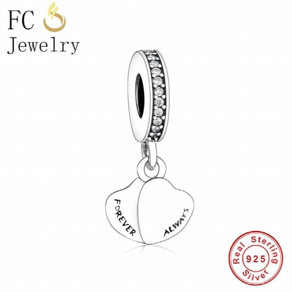 Jewelry Fit Charm Bracelet 925 Sterling Silver Forever And Always Bead For Making Women Valentine Berloque