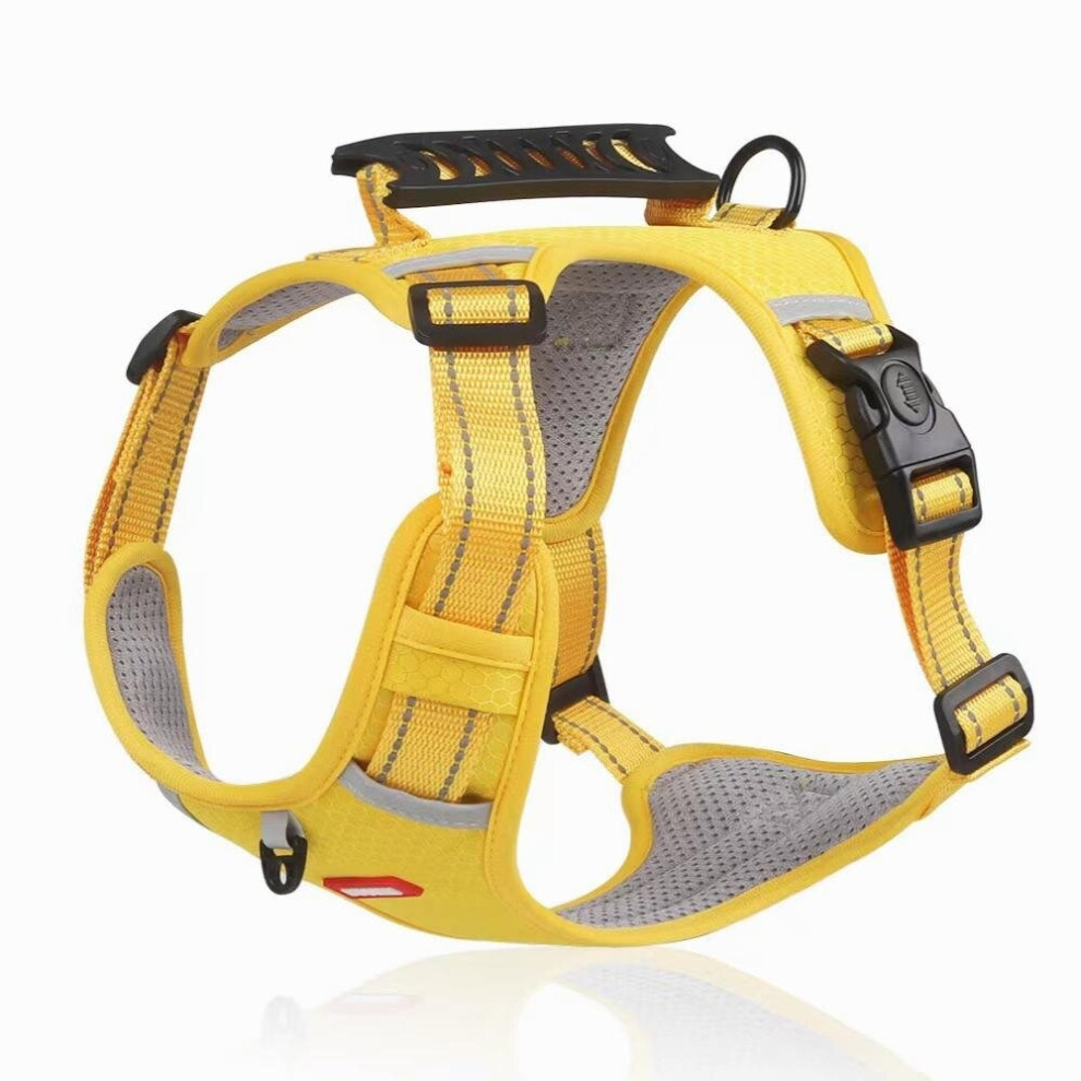 Adjustable No Pull Pet Harness for Dogs and Cats Soft Padded Harness with Easy Control Handle for Large Breeds Prevents Choking and Pulling Comfortabl