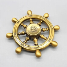 Vintage Steering Wheel Pirate Rudder Fidget Spinner - Metal Aluminium
