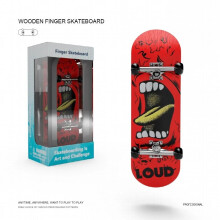 Drevené prstové skateboardy DIY Skate Park Tech Parts Deck Stunt Professional Skateboard Metal Bracket Bearing Wheel Tabletop Toys