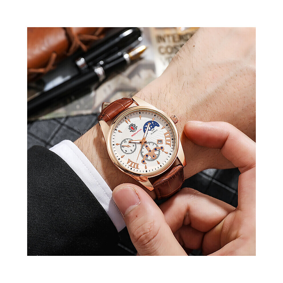 Top Men Quartz Watches Casual Leathe Strap Business Style Wristwatch Reloj de hombre Montre homme saat Zegar