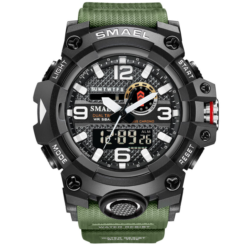 SMAEL Watch Men Sports Watches Waterproof Led Digital Analog Quartz Wristwatches Young Men Reloj Hombre