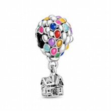 Up House & Balloons Charm 100% Real 925 Sterling Silver Orange Bird Dangle Charm Fit náramok Diy šperky