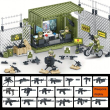 Military Figurine Soldiers Base Command Center Puzzle Building Blocks Perfect Educational Toy for Boys Great Gift for Kids