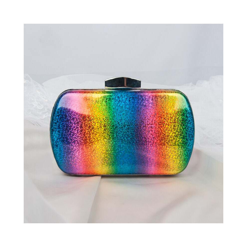 Rainbow Sling Bags for Women Summer Evening Handbag Clutch Cross Body Bags Unique High Purse