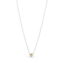 Moments Domed Golden Heart Set 925 Sterling Silver 14k syntymäpäivä lahja korut ilmaista rakkautesi naisille