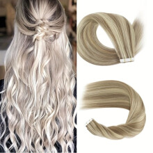 20pcs largo Highlight cinta de pelo humano en las extensiones de cabello de aspecto natural para el uso diario