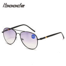Men's Dual-Use Reading & Distance Sunglasses – Progressive Gray Lens, Driving Glasses, Hyperopia +1.0 Diopter