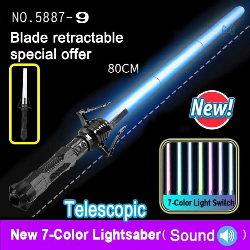 Laser Lightsaber Cosplay Light Saber Sword Sabre De Luz Kpop 7 Colors Change Lightstick Espada