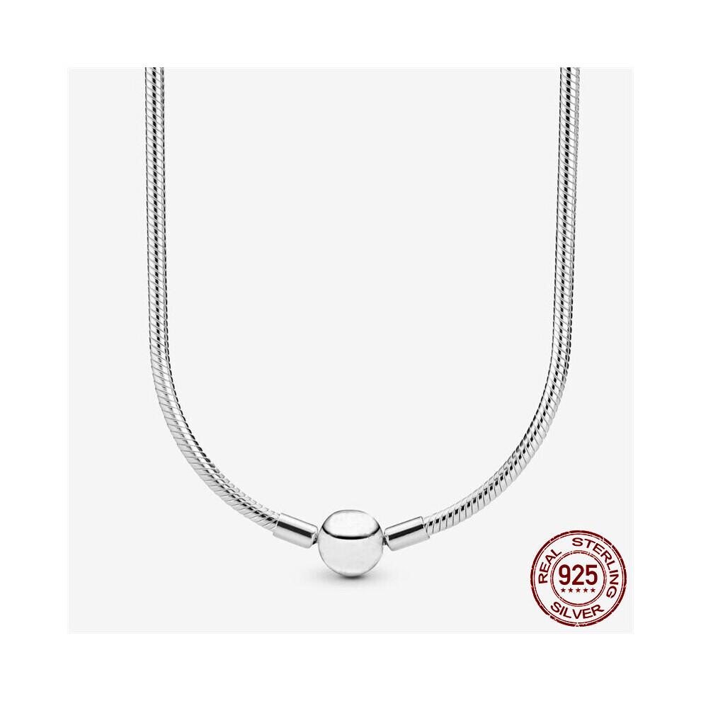 Selling 925 Sterling Silver Necklace Fit Charm Infinity Knot 50CM For Women Jewelry Gift