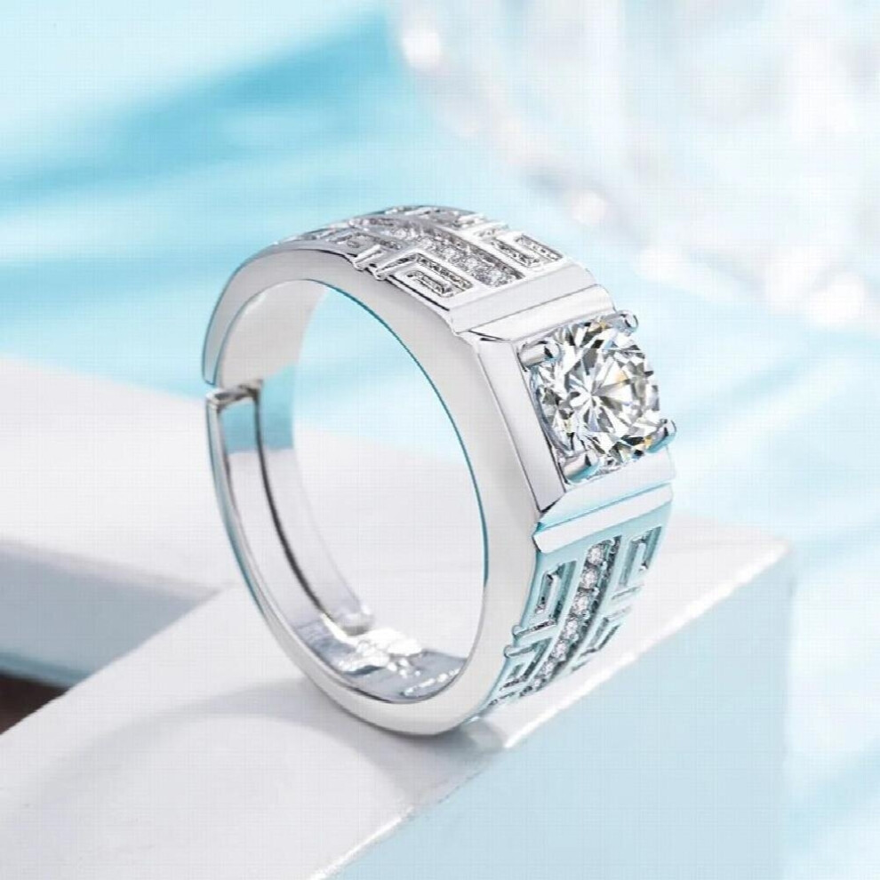 Hot Adjustable couple rings 925 Silver Wedding Ring Set band for bridal girls and Women ladys love couple pair jewelry