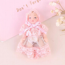 1/12 Casa de Muñecas Muñeca de Porcelana Modelo Gente Joven Niño Niña Decoración Casa de Muñecas Juguete