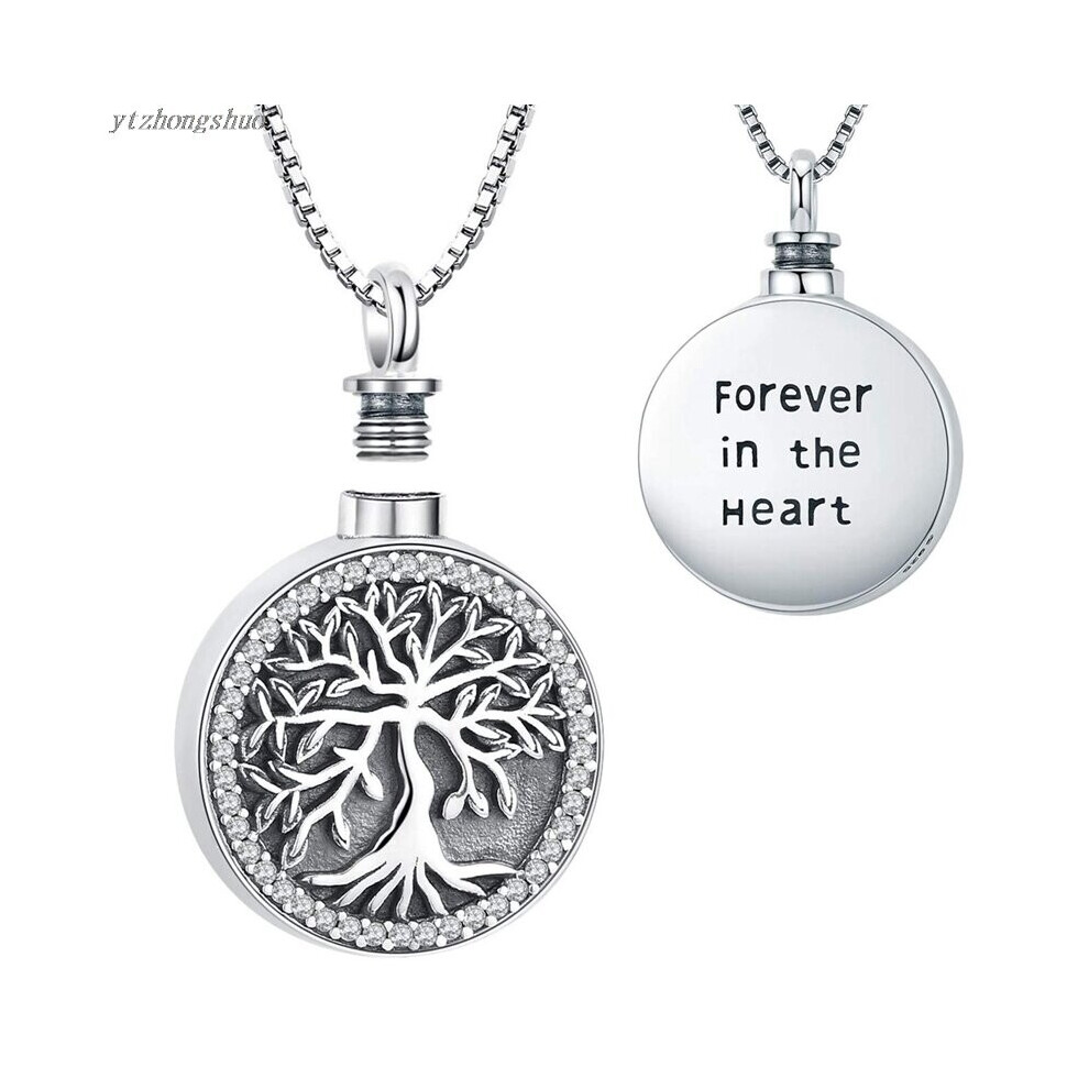 Tree Of Life Outlet Air Conditioner Perfume Locket Also Cremation Urn Pendant Necklace For Ashes Memorial Jewelry For Pet/Human