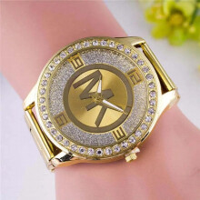 Famous TVK Womens Diamond Digital Quartz Watch - Stainless Steel Strap Relogio Feminino