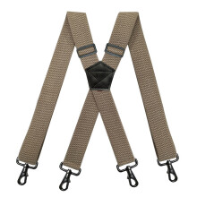 1pc Heavy Duty Suspenders For Men Work Outdoor Motorbiking Skiing 1 38inch Wide X back 4 Snap Hooks Adjustable Elastic Mens Suspenders Trouser Braces