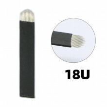 50pcs U Shape Disposable Microblading Needles Permanent Makeup Supplies Manual Eyebrow Shading Blades