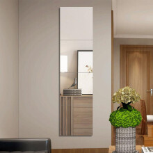 20x20cm Flexible Mirror Self Adhesive Non Glass Plastic Tile Mirror Wall Stickers for Living Room Bathroom Home Decor