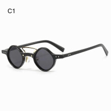 Hippie Small Round Square Sunglasses Men/Women Gradient UV400 Steam Punk Glasses Hippie Driving Shades