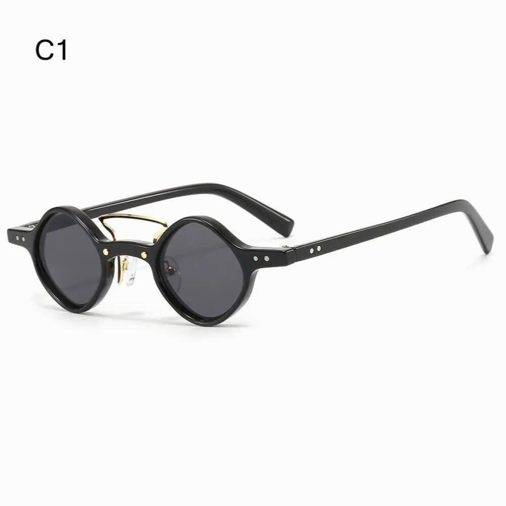 Hippie Small Round Square Sunglasses Men/Women Gradient UV400 Steam Punk Glasses Hippie Driving Shades
