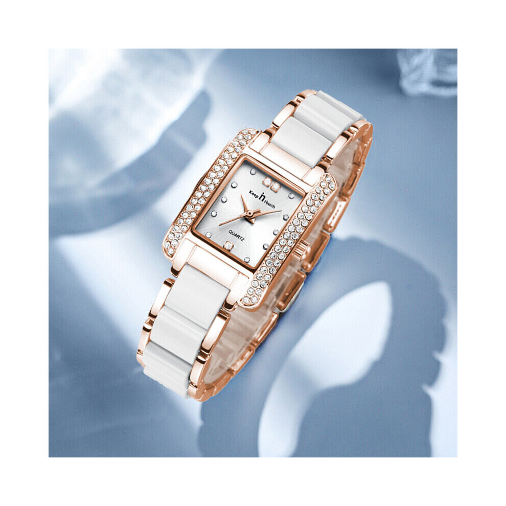 Crystal Wristwatches Women Ceramic Ladies Watch Quartz Women Watches Ladies Wrist Watches For Female