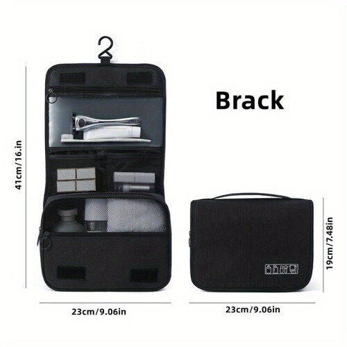 Portable Hanging Travel Toiletry Bag Large Capacity Pocket Makeup Cosmetic Bag For Men And Women Travel Organizer For Accessories Full Sized Toiletrie