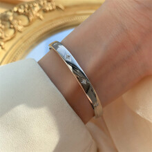 925 Sterling Silver Starlight Female Niche Retro Light Ins Bracelet