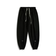 Pantalon de survĂŞtement en laine d'agneau Hommes Hiver Style Hong Kong Velours Epais Pantalon Ă poutre Automne Hiver Loose Sports Casual Trousers