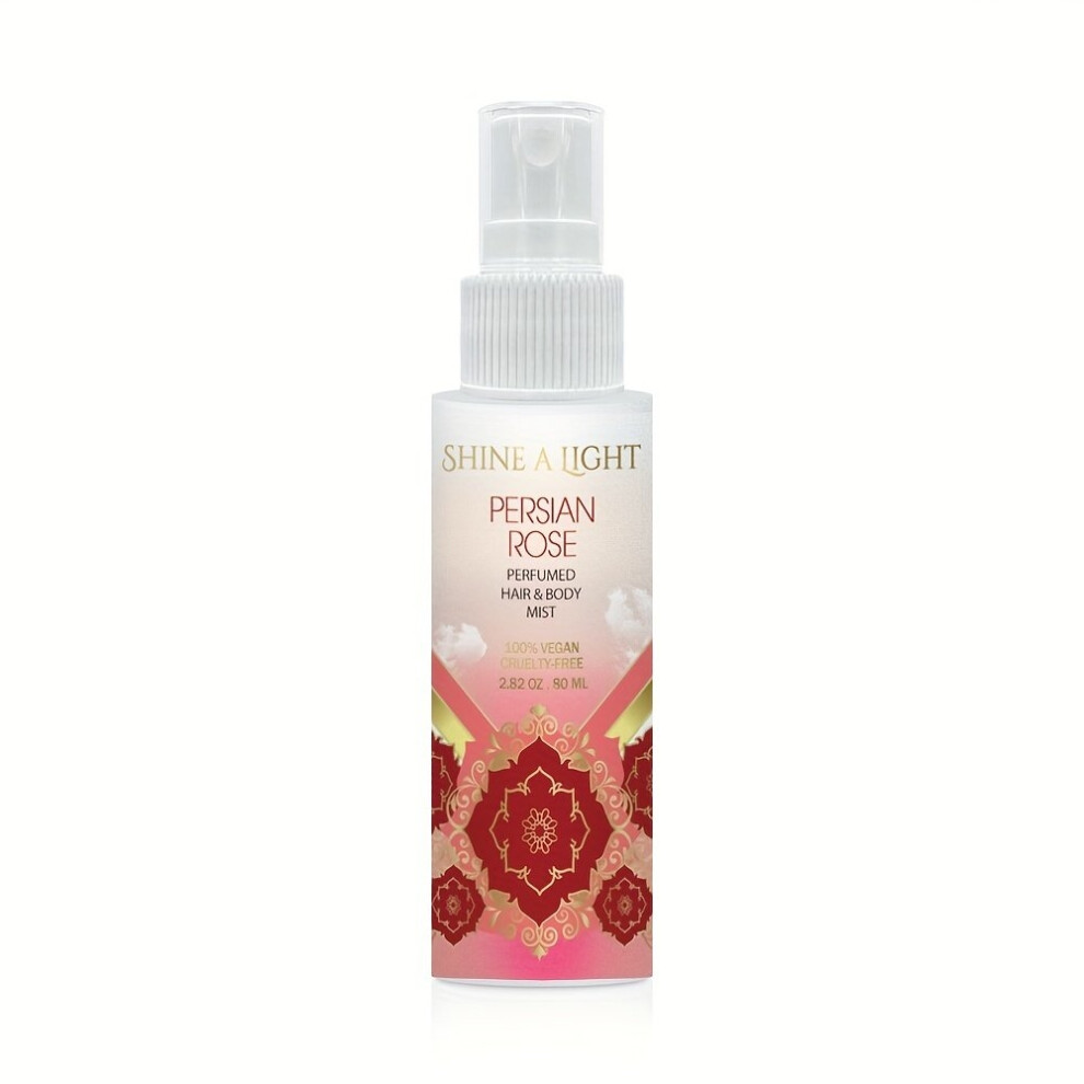 80ml Persian Rose Hair Spray With Rose Fragrance Natural Hair Essential Oils 100 Vegan Cruelty Refreshing Fragrance