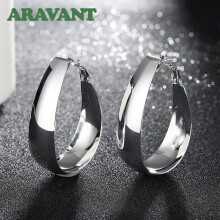 Top 925 Silver U-Shaped Hoop Earrings for Women – Timeless Gift Jewelry