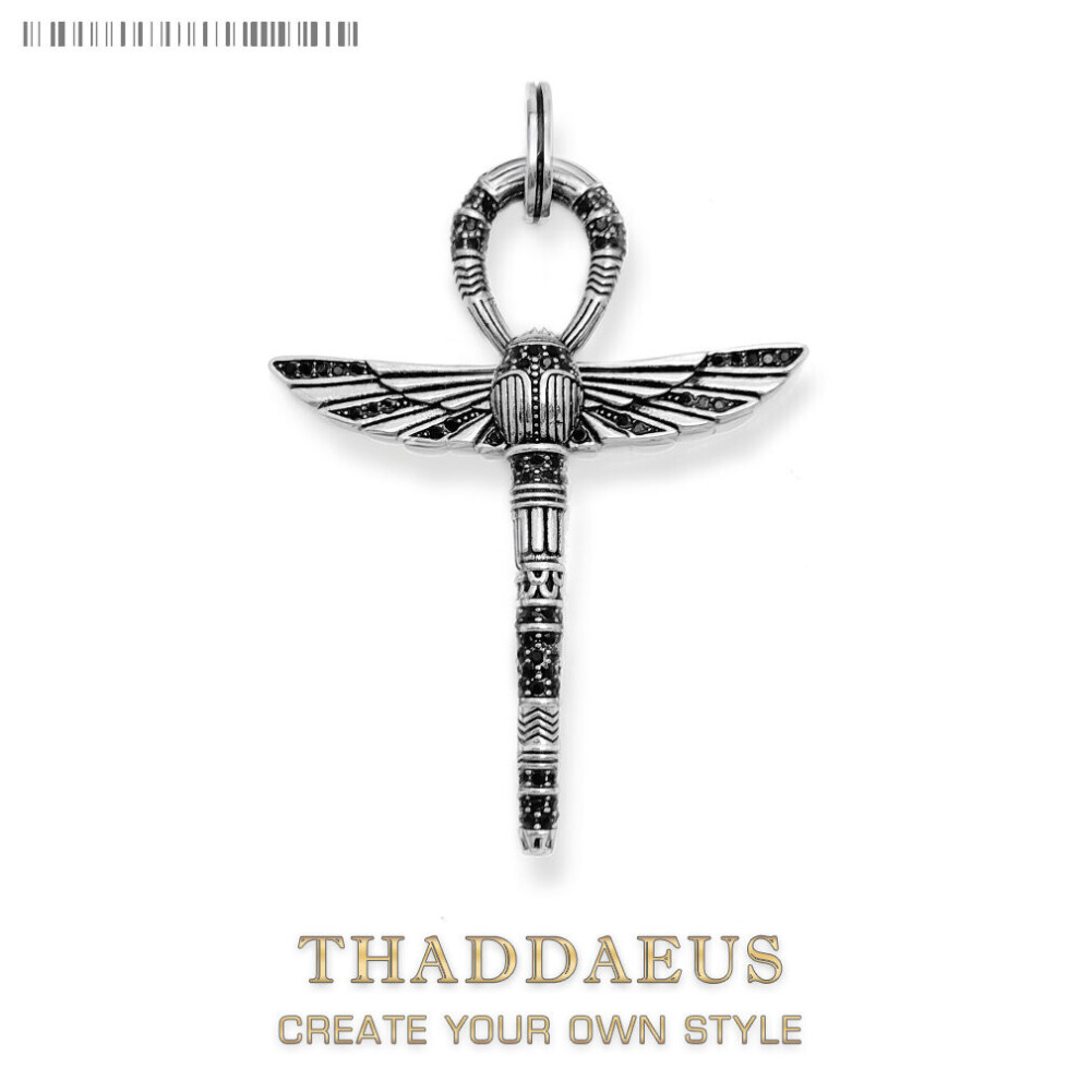Pendant Cross Of Life Ankh With Scarab Ethnic Jewelry Europe 925 Sterling Silver Bijoux Gift For Woman & Men