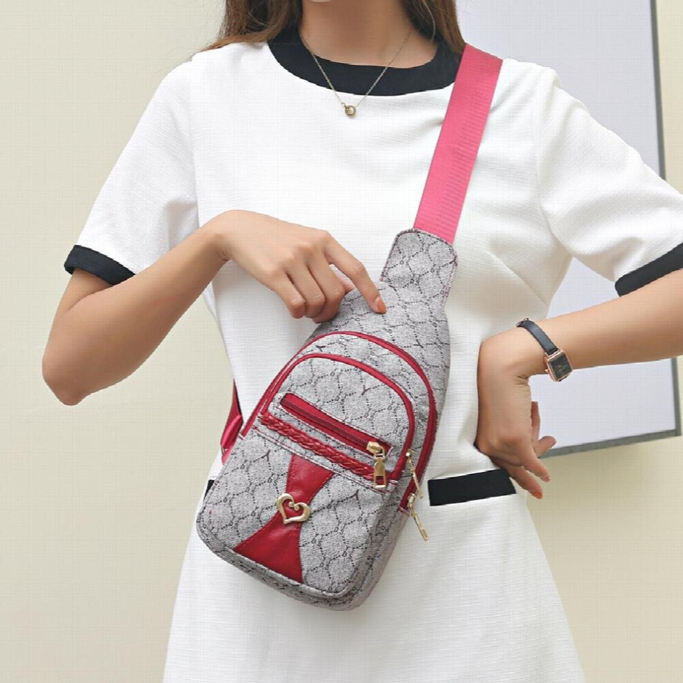 Classic Pattern Sling Bag Casual Multifunctional Chest Bag Womens Crossbody Bag For Shopping