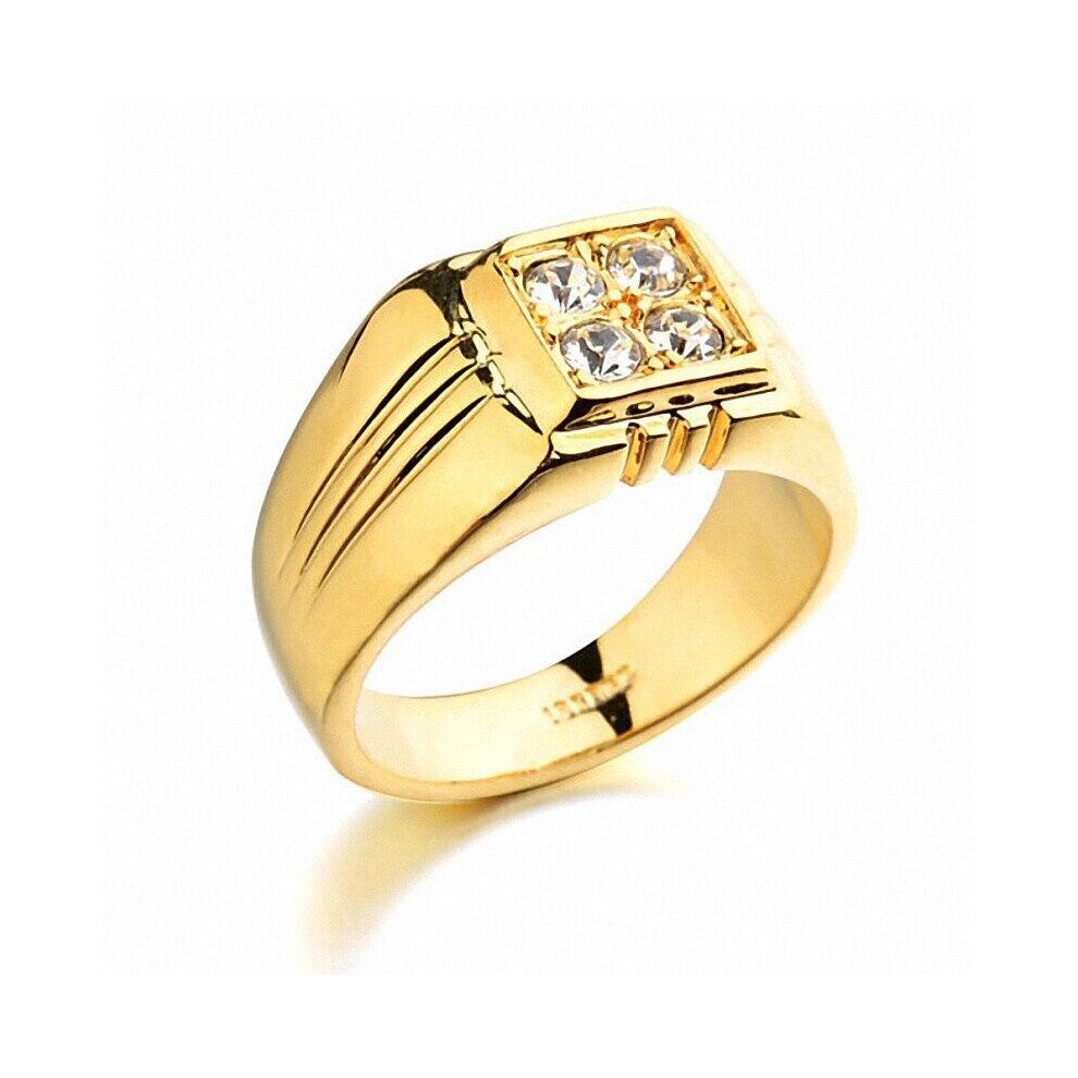TongKwok Rings for men Austria Crystal wedding ring #RG90044