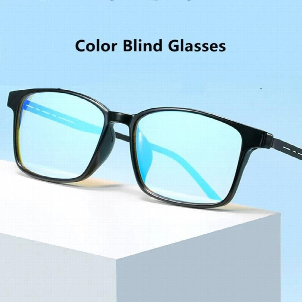 High Color-Blind Glasses For Weak Crowd TR90 Red Green Blindness Corrective Glasses Rectangular Frame Unisex