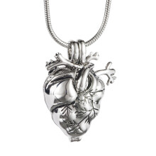 Anatomical Heart Necklace Cremation Organ Pendant Urn for Memorial Jewelry