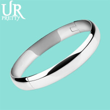 925 Sterling Silver Smooth Solid Bracelet Bangles For Women Men Charm Party Jewelry