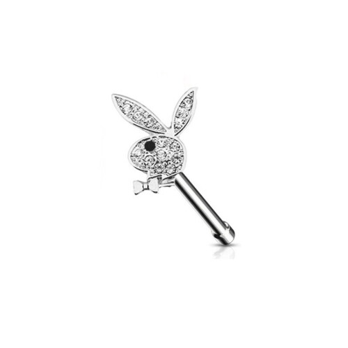 Bunny Ring Nos Piercing Stud Bunny Nase Piercing Crystal Rabbit Šperky Rabbit Cartoon Nariz Piercing Stud Real Piercing