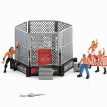 Fighting Cage Wrestler Scene Model Toy Children Enlightenment Educational Toys Holiday Birthday Gift For Kids Houkutteleva