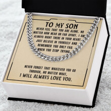 1pc Necklace For Son Gift For Son Titanium Steel Necklace For Boys Birthday Gift