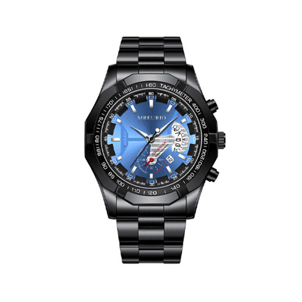 Automatik-Uhrwerk Herrenuhr Nicht-Mechanische Uhr Hohlkalender Wasserdicht Leuchtend Edelstahl Herrenuhren-image