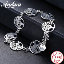 925 Sterling Silver Bracelet Tree Of Life Bracelet For Women Fine Jewelry