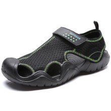 Miesten Crocks Sandaalit Mesh Deck Kevytrakenteiset Ranta Sandaalit Kalastaja Kengät Miesten New456