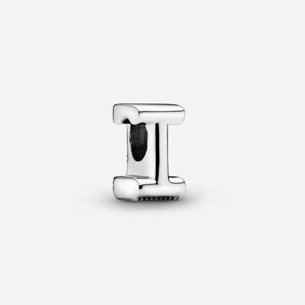 100% Real 925 Sterling Silver Letter I Alphabet Charm Beads Fit Europe Charms Bracelets Jewelry making for Women