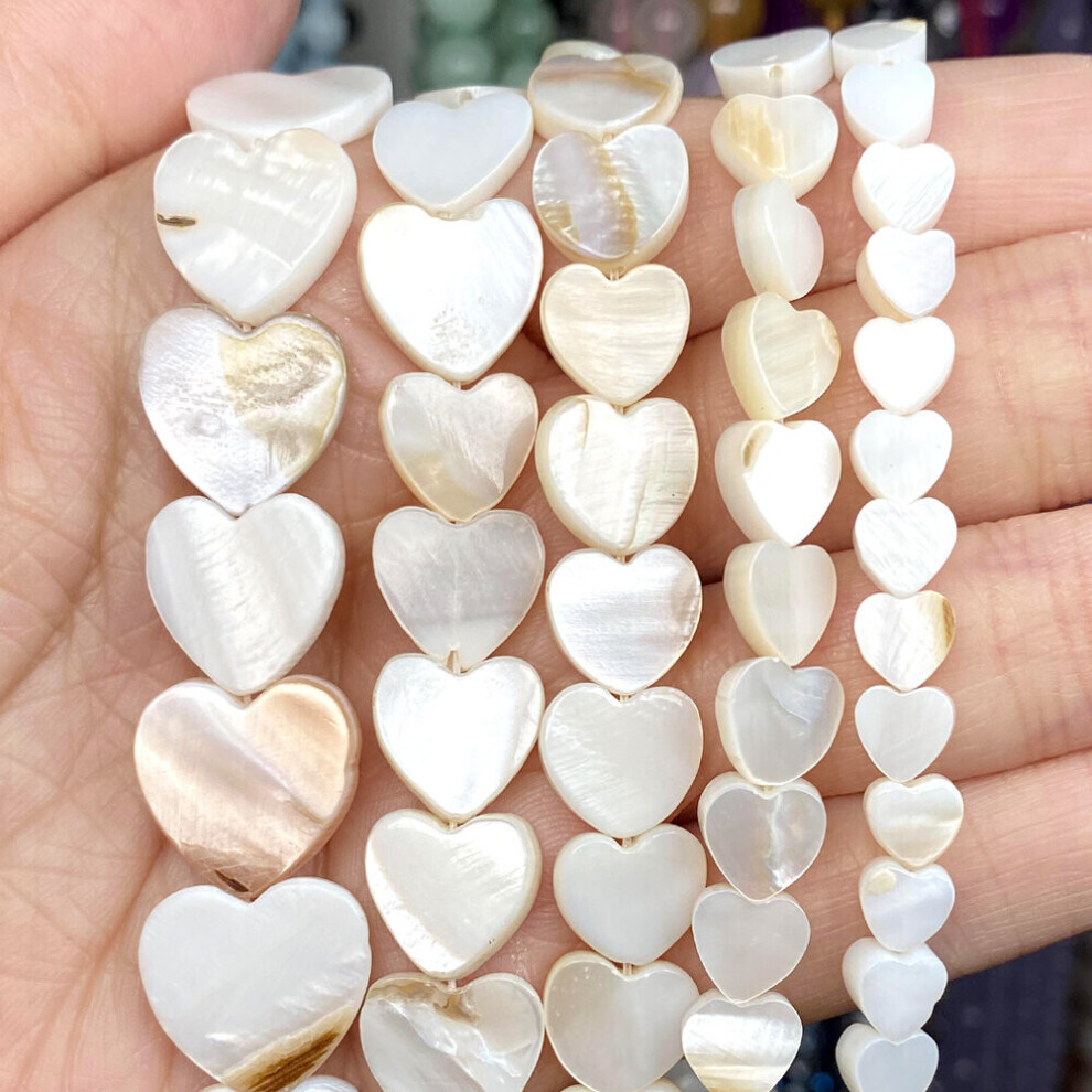 Natural Piercing Love Shell Mother Of Pearl Loose Spacer Beads For Jewelry Making DIY Bracelet Necklace 6/8/10mm