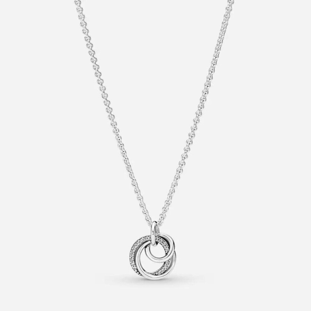 Family Always Encircled Pendant Necklace For Womens DIY Necklaces Jewelry Ladies Christmas Jewelry Gift
