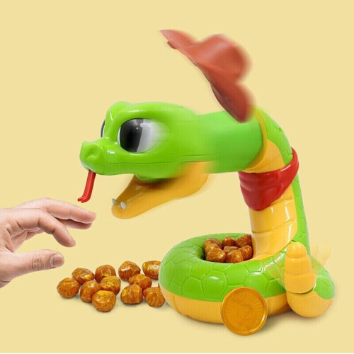 Electric Rattlesnake Trick Game Bite Snake Family Party Bar Toys Christmas  Gifts