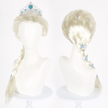 Elsa Frozen Princezná Cosplay Paruka Dĺžka vlasov Kreslený Halloween Párty