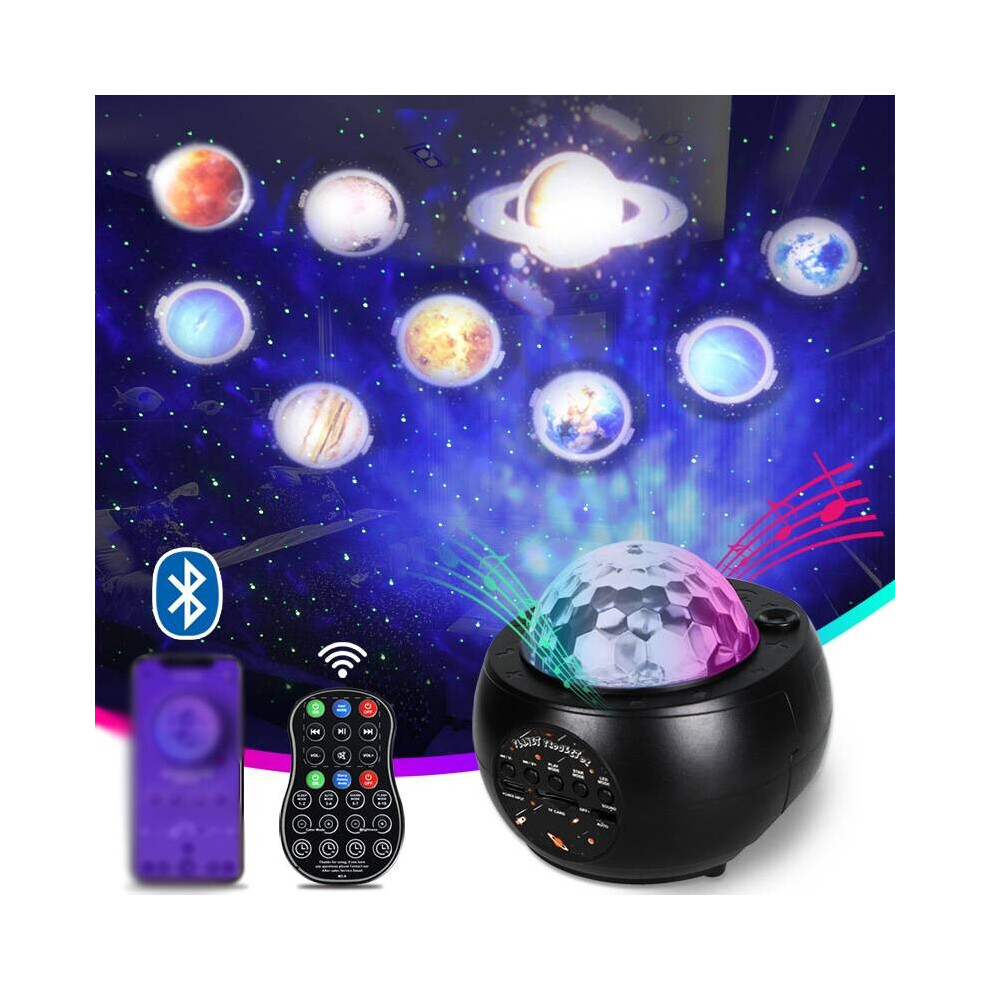 Galaxy Projector Starry Night Light Lamp Space Nebula Star Bluetooth Remote