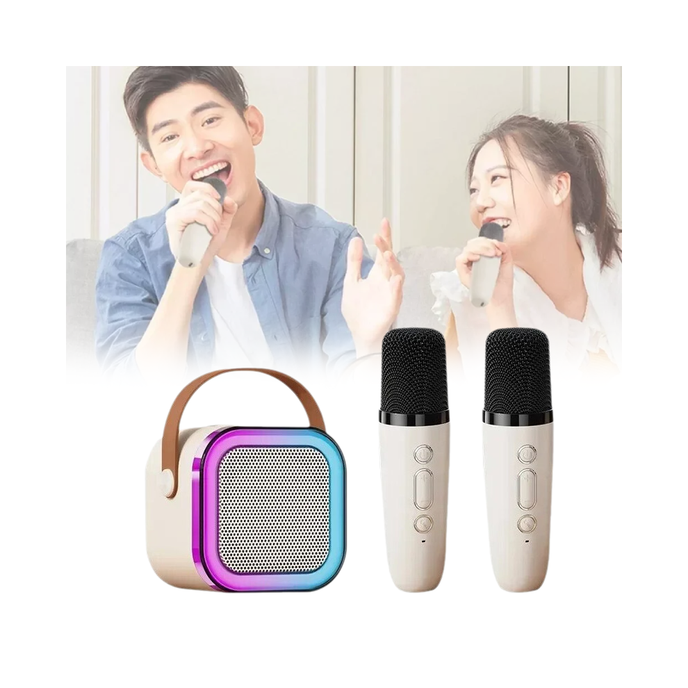 K12 Bluetooth Speaker Dual Microphone Portable Home Karaoke Mini Wireless Audio